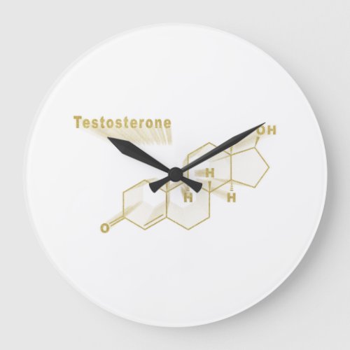 Testosterone Hormone gold formula Large Clock