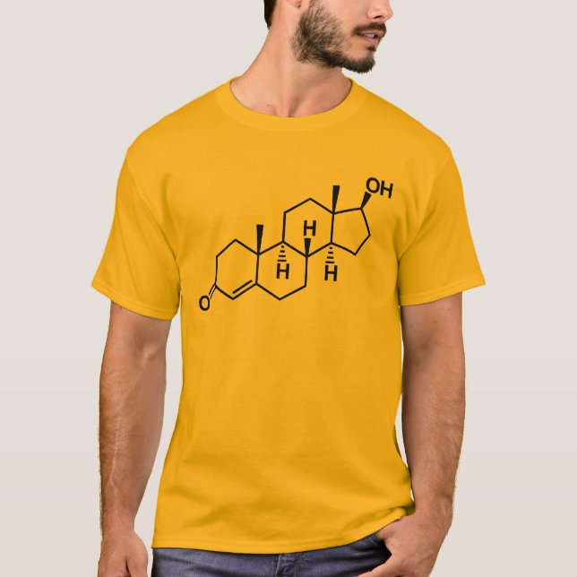 testosterone hormone molecule T-Shirt (Front)