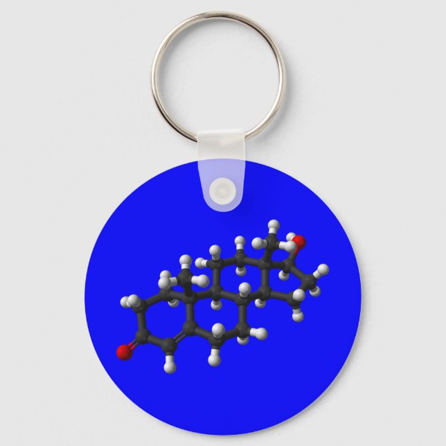 Testosterone in 3D Keychain (Front)