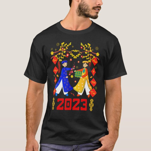 Tet 2023 Chuc Mung Nam Moi Vietnamse Lunar New Yea T-Shirt (Front)