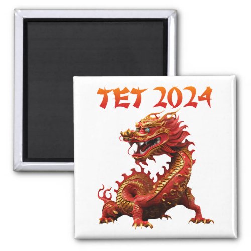 Tet 2024 Year of the Dragon Vietnamese New Year Magnet