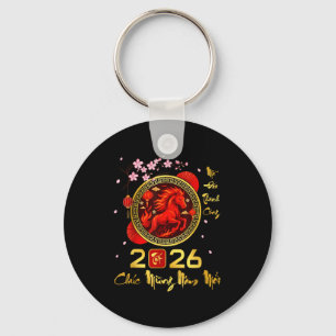 Tet 2026 Vietnamese Year Horse Lunar Chinese New Y Keychain