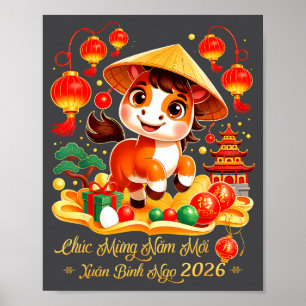 Tet Binh Ngo 2026 Vietnamese New Year Chuc Mung Na Poster