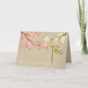 Tet Hoa Anh Dao Blossom Vietnamese New Year GC2 Holiday Card