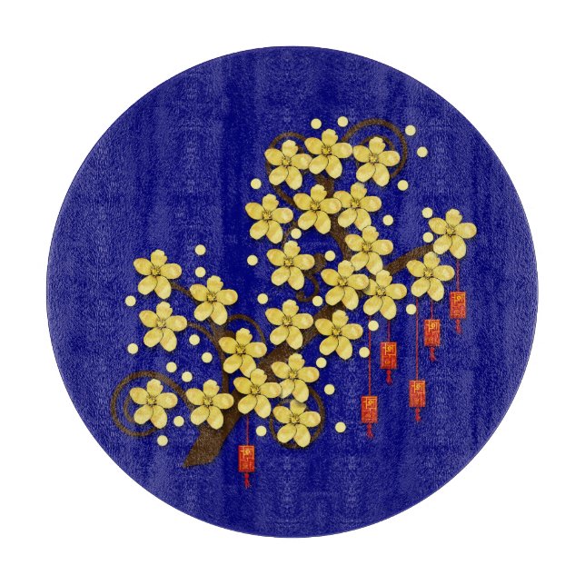 Tet Hoa Mai Cutting Board (Front)