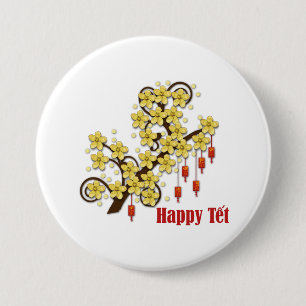 Tet Hoa Mai Pinback Button