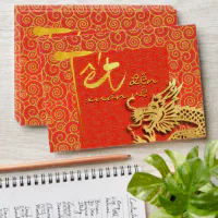 Tet Vietnamese Dragon New Year 2024 LI XI Red E Envelope