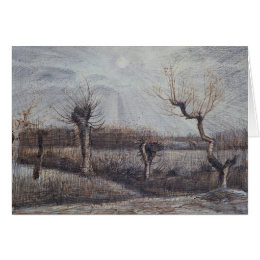 Tetards (Pollards) Van Gogh Fine Art Drawing Cards (Front Horizontal)