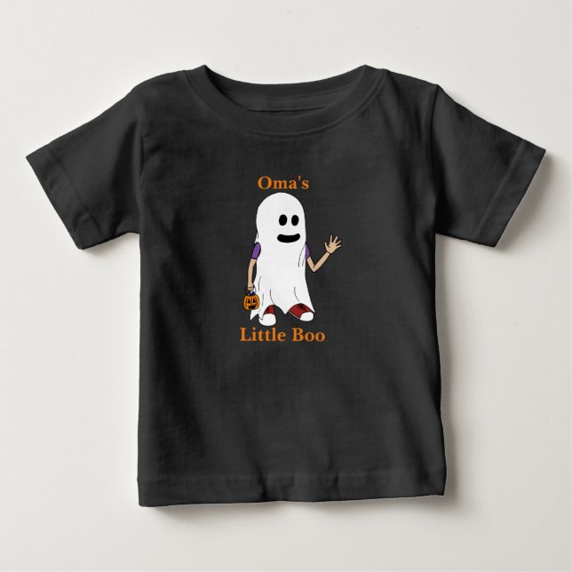 Teta's Little Boo Boy Trick or Treater Baby T-Shir T-Shirt (Front)