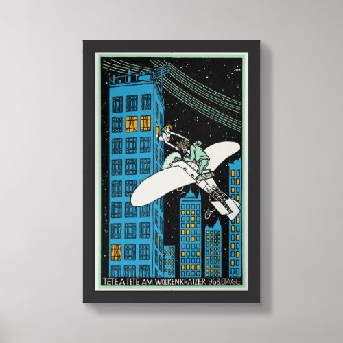 Tte  Tte on the 968th Floor of a Skyscraper  Framed Art