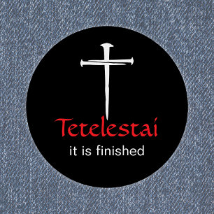Tetelestai Three Nails Christian Patch