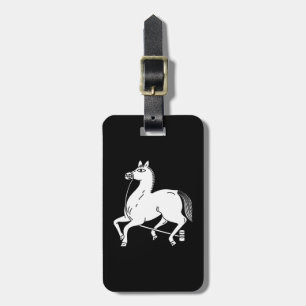 Tethered champion horse luggage tag