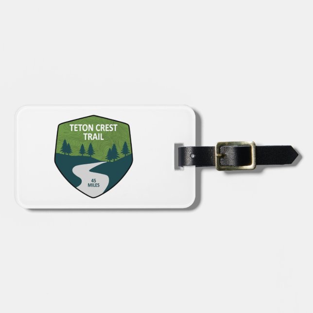 Teton Crest Trail Luggage Tag (Front Horizontal)