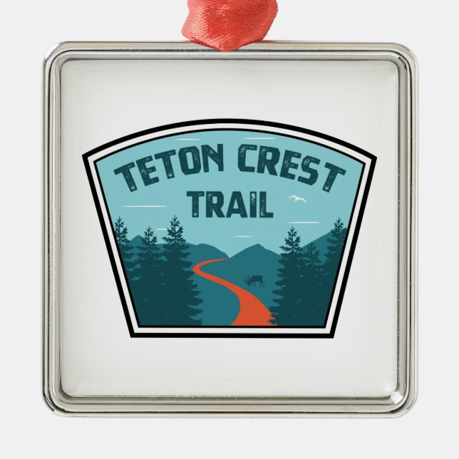 Teton Crest Trail Metal Ornament (Front)