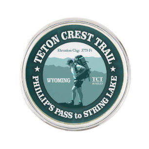 Teton Crest Trail (rd) Lapel Pin