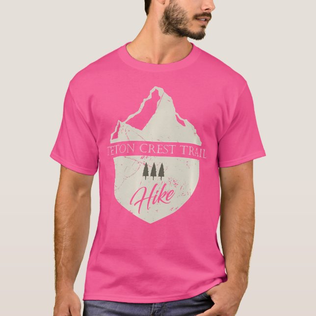 Teton Crest Trail T Shirt Wyoming Hiking Tee With  (Front)