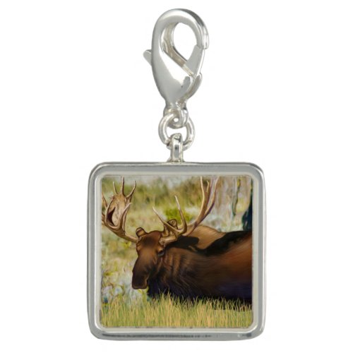 Teton King Moose Bull Charm