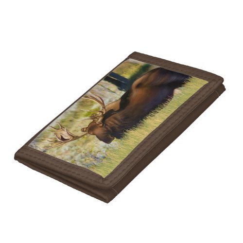 Teton King Moose Bull Trifold Wallet