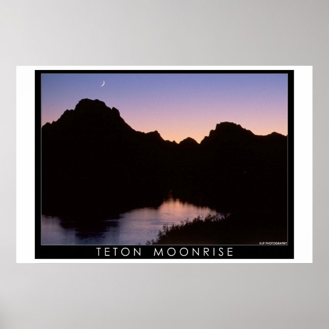 Teton Moonrise Poster (Front)