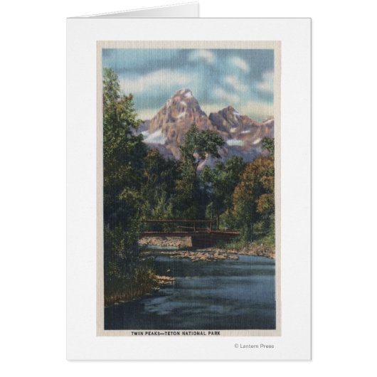 Teton National Park, WY - Twin Peaks View (Front)