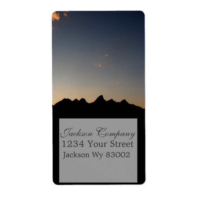 Teton night label (Front)