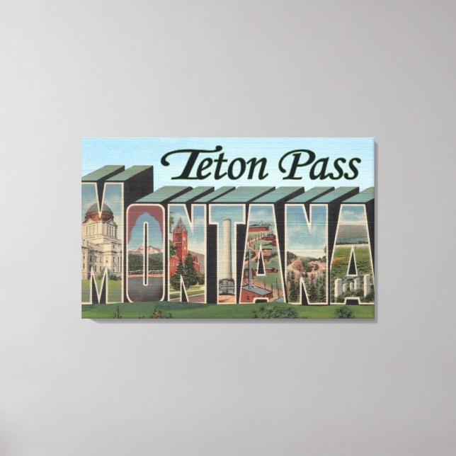Teton Pass, Montana Canvas Print (Front)
