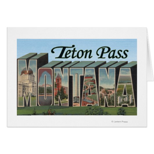 Teton Pass, Montana Cards (Front Horizontal)