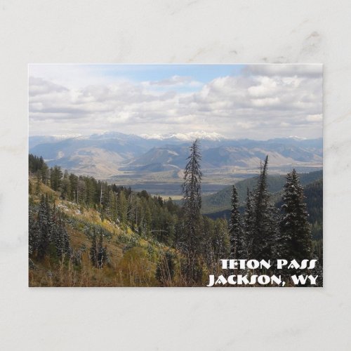 teton pass Teton Pass Jackson WY Postcard