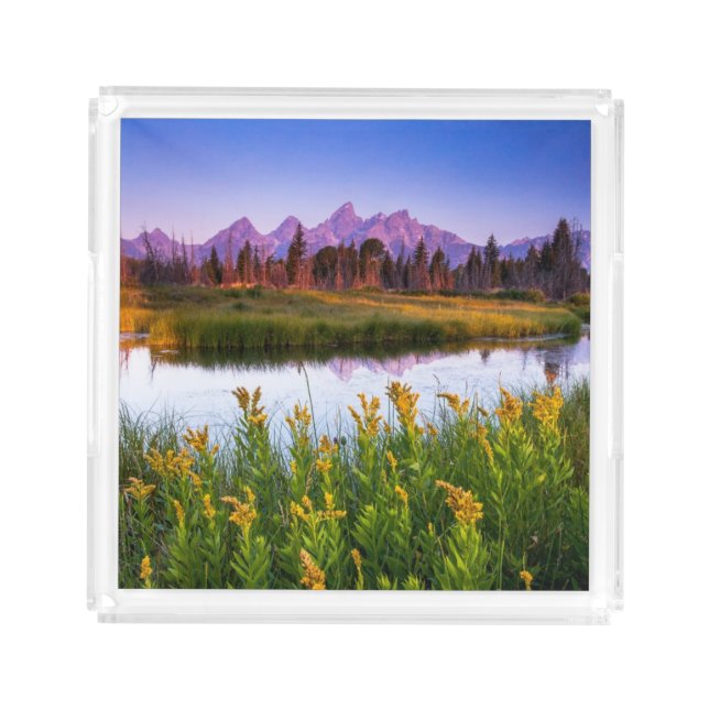 Teton Sunrise Acrylic Tray (Front)