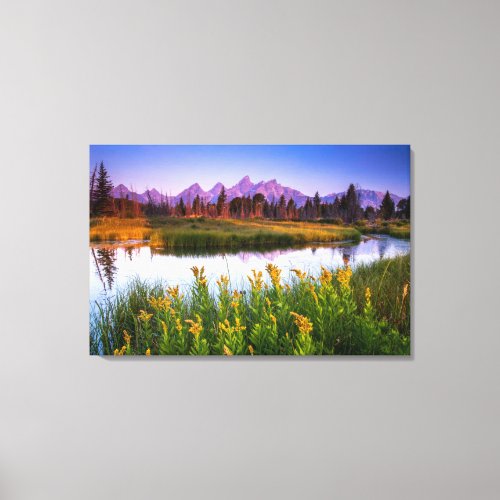 Teton Sunrise Canvas Print