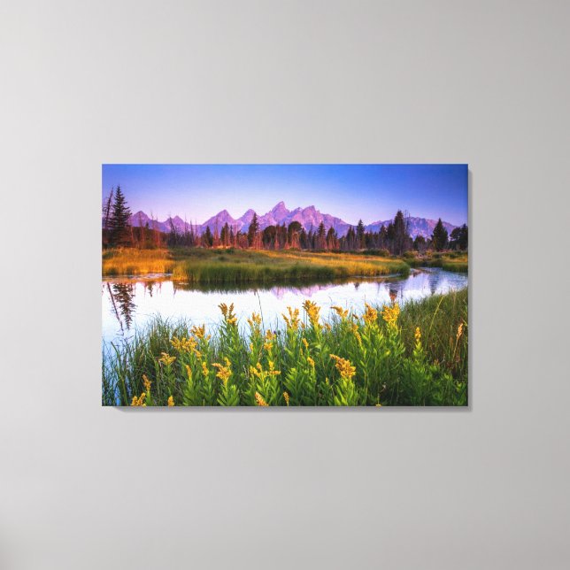 Teton Sunrise Canvas Print (Front)
