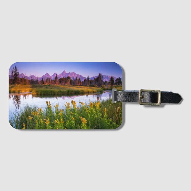 Teton Sunrise Luggage Tag (Front Horizontal)