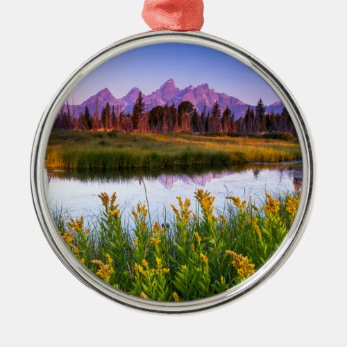 Teton Sunrise Metal Ornament