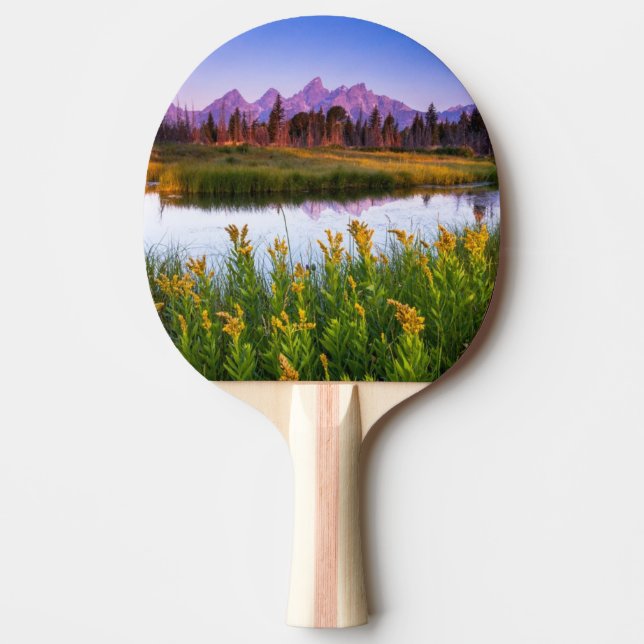 Teton Sunrise Ping-Pong Paddle (Front)