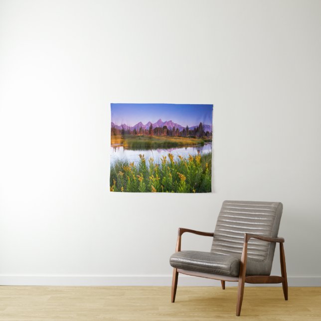 Teton Sunrise Tapestry (In Situ (Horizontal))