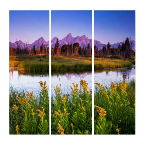 Teton Sunrise Triptych