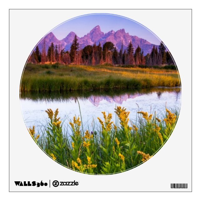 Teton Sunrise Wall Sticker (Front)