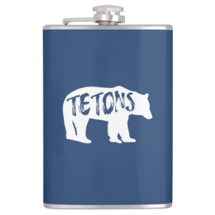 Tetons Bear Flask