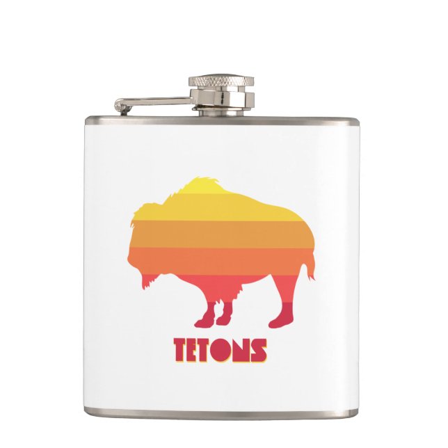 Tetons Bison Flask (Front)