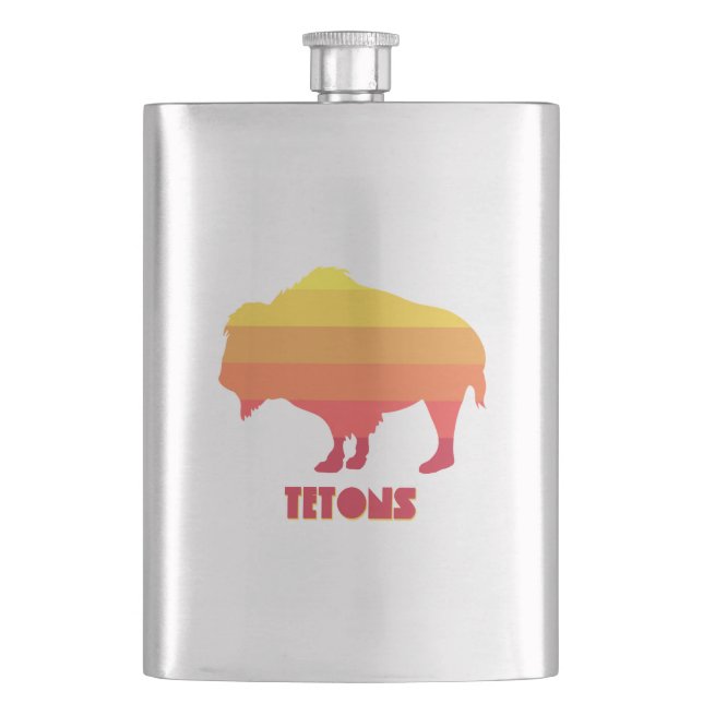Tetons Bison Flask (Front)