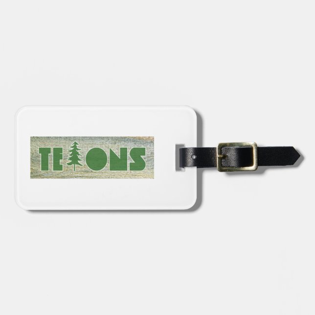 Tetons Luggage Tag (Front Horizontal)
