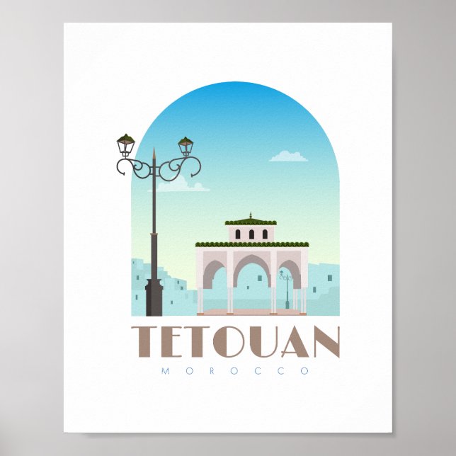 Tetouan city morocco Skyline Poster (Front)