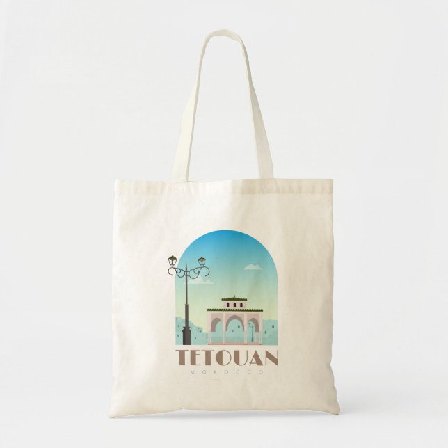 Tetouan city morocco Skyline Tote Bag (Front)