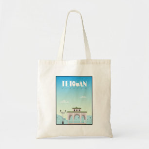 Tetouan city, Morocco travel poster Tote Bag