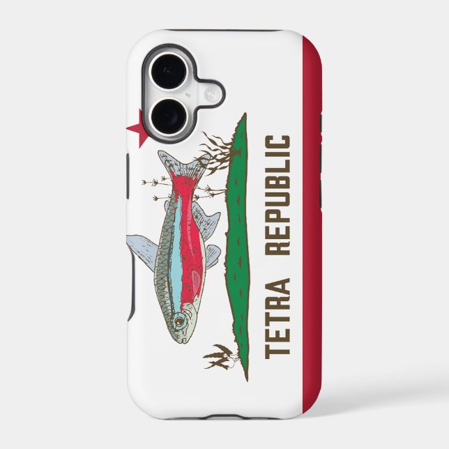 Tetra Republic Flag Iphone Case (Back)