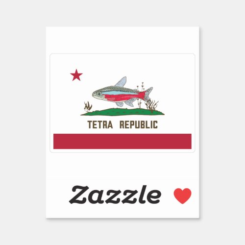 Tetra Republic Flag Sticker