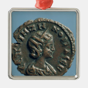 Tetrachm of Zenobia, Queen of Palmyra Metal Ornament
