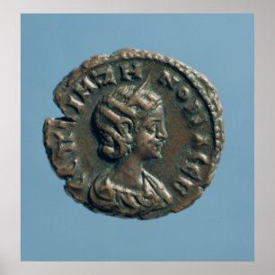 Tetrachm of Zenobia, Queen of Palmyra Poster