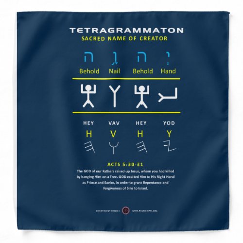 Tetragrammaton YHVH Bandana