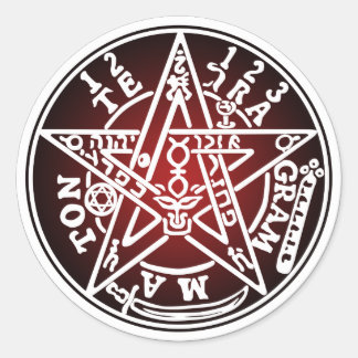 TETRAGRAMMATONE 01 CLASSIC ROUND STICKER